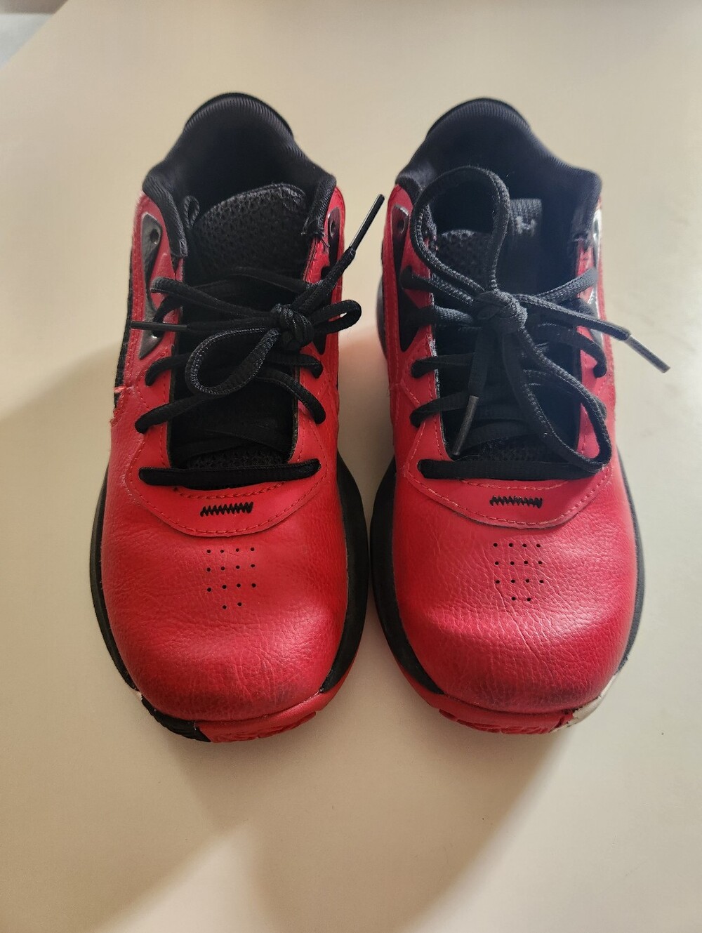 Boys' Under Armour Red and Black Low-Top Sneakers
